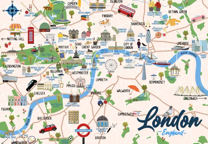 Mappa Londra: Ottimizza il tuo viaggio tra le attrazioni imperdibili