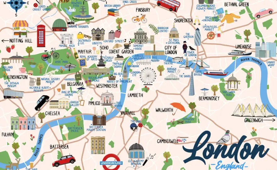 Mappa Londra: Ottimizza il tuo viaggio tra le attrazioni imperdibili