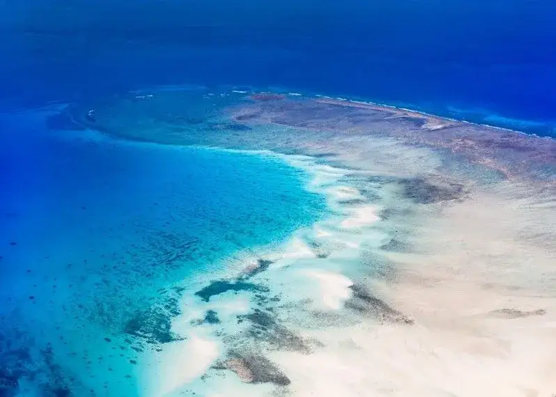 Spiagge paradisiache del mondo vista aerea