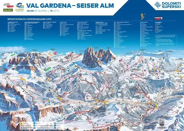 Mappa localit&agrave; sciistiche Capodanno Italia